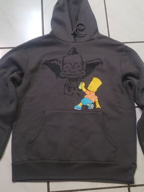 Like new dark gray "Bart Simpson" hoodie